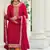 Heavy Embroidery Work Salwaar Kameez In Red Colour