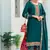 Heavy Embroidery Work Salwaar Kameez In Aqua Blue Colour