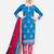 Salwar studio cotton dress material for women - sky blue colour