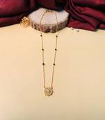 Latest gold plated american diamond mangalsutra