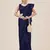 Navy Blue Premium Heavy Net Sequins_Work Party Wear Saree