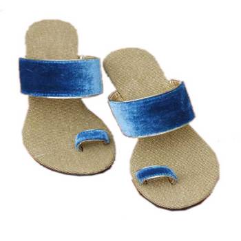 Turquoiseplain Jute Open Sandal heels 1