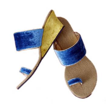 Turquoiseplain Jute Open Sandal heels 2