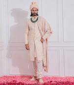 Dusty rose kabaal sherwani