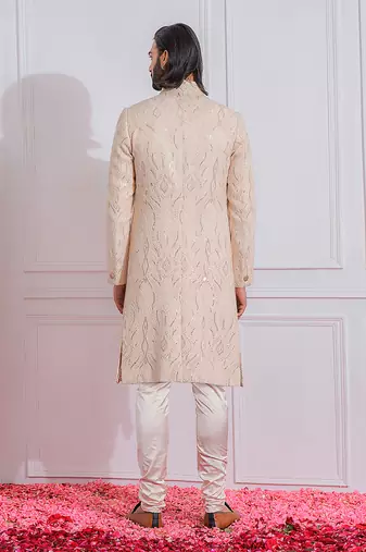 Dusty rose kabaal sherwani