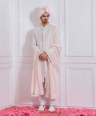 Off white umerkot sherwani 1