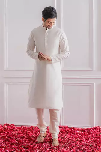 Off white umerkot sherwani