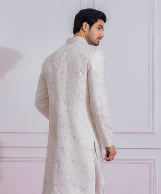 Off white umerkot sherwani 4
