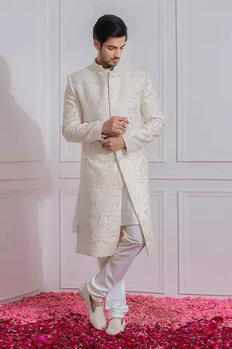 Off white feroz sherwani