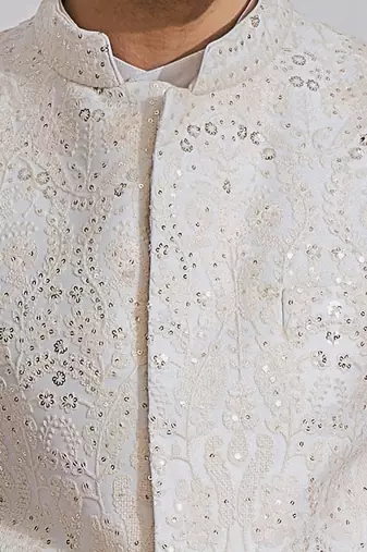 Off white feroz sherwani