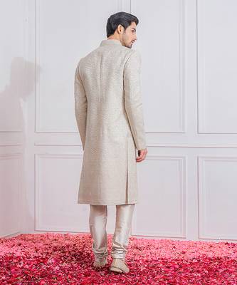 Steel grey multan sherwani 2