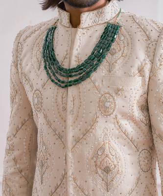 Champagne khanpur sherwani 4