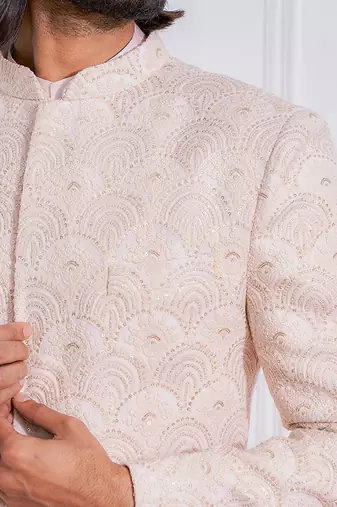 Dusty rose jhelum sherwani