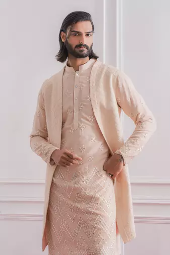 Dusty rose bahawalpur bandi set