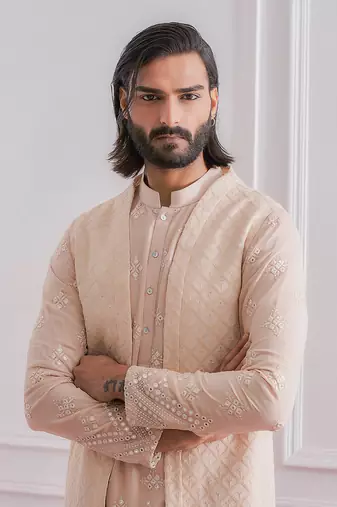 Dusty rose bahawalpur bandi set