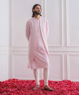 Powder pink bahawalpur bandi set 1