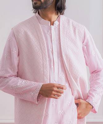 Powder pink bahawalpur bandi set 3