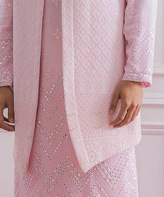 Powder pink bahawalpur bandi set 4