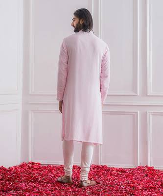 Powder pink bahawalpur kurta set 2