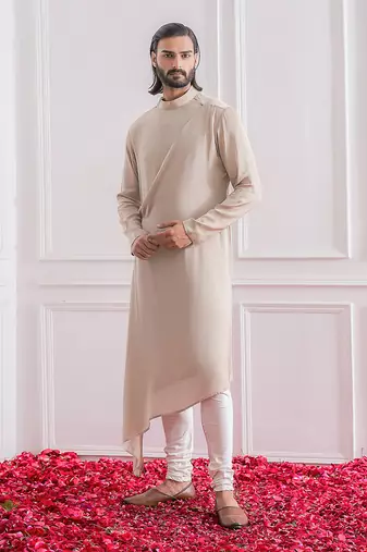Rhino grey sukkur kurta set