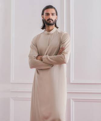Rhino grey sukkur kurta set 4
