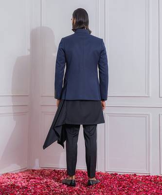 Navy blue khuzdar bandhgala 2