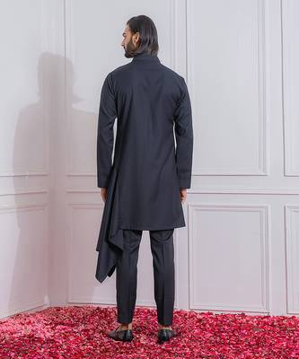Black khuzdar kurta set 3