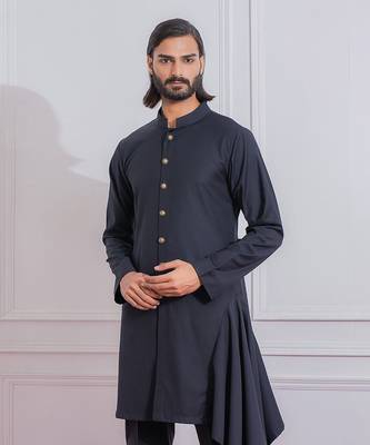 Black khuzdar kurta set 4