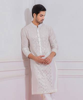 White sadiqabad kurta set 2
