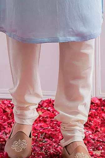Powder blue mirpur bandi set