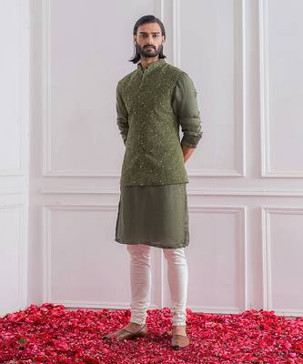 Military green khan e wal bandi set 1