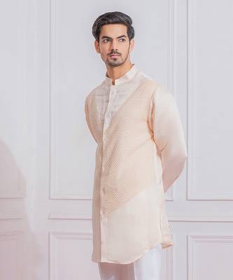 Peach malir kurta set 3