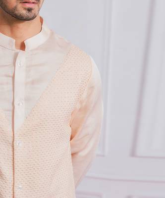 Peach malir kurta set 4