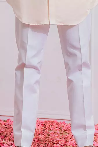 Peach malir kurta set