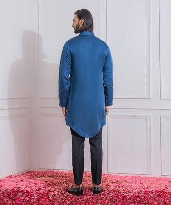 Space blue mansehra kurta set 3