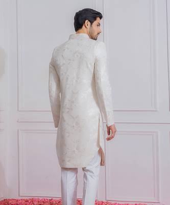 Off white kohat indo western achkan 3