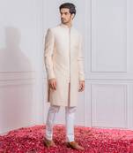 Peach sialkot indo western achkan