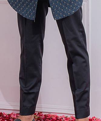 Slate blue feroz indo western achkan 5