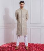 Grey sambrial indo western achkan