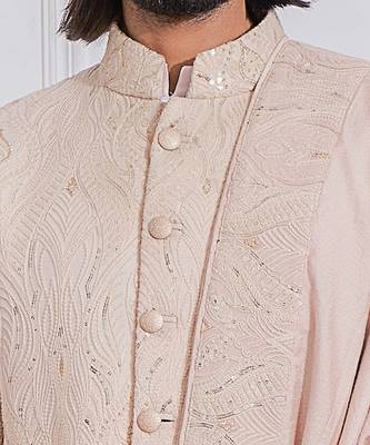 Dusty rose kabaal sherwani set 5