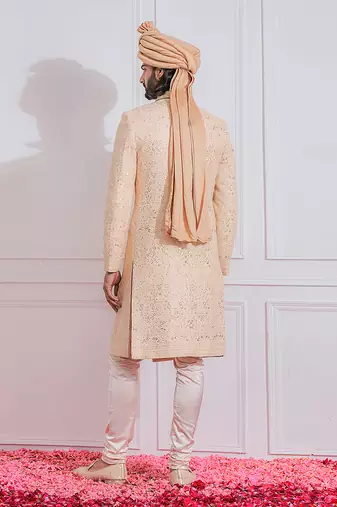 Dusty rose feroz sherwani set