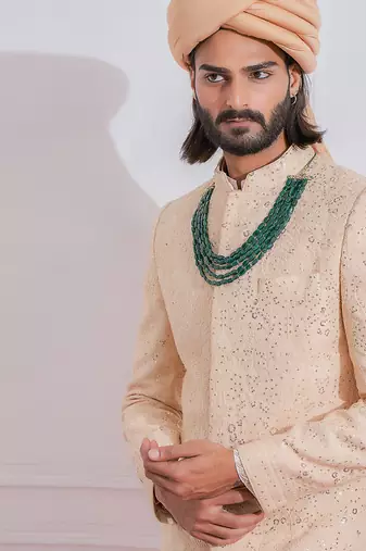 Dusty rose feroz sherwani set