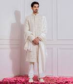 Off white feroz sherwani set
