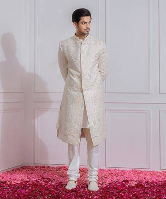 Off white feroz sherwani set 2