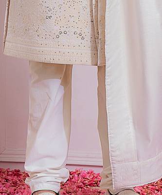 Off white feroz sherwani set 5