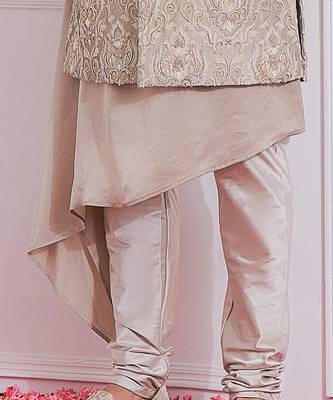 Dusty grey sukkur sherwani set 5