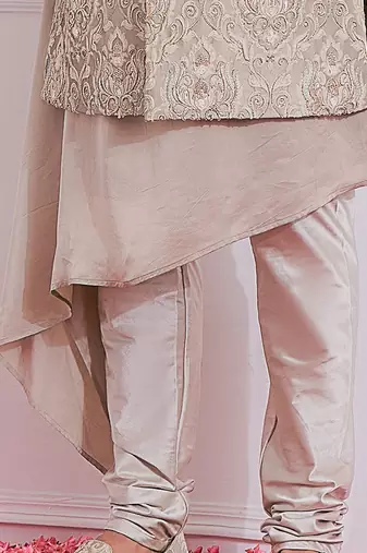Dusty grey sukkur sherwani set