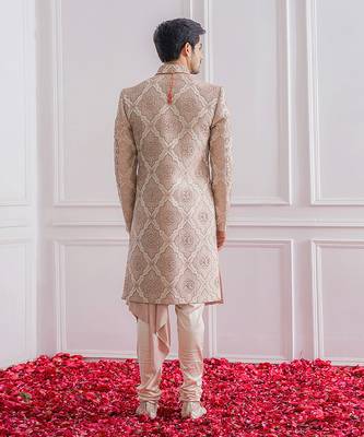 Dusty rose ahemadpur sherwani set 3