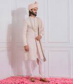 Dusty rose jhelum sherwani set