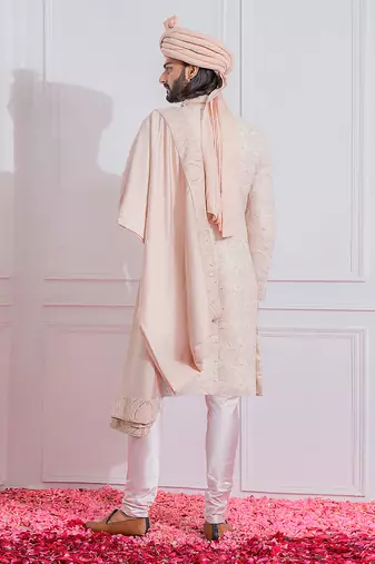Dusty rose jhelum sherwani set